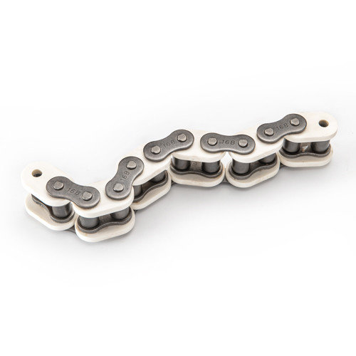 non-marking roller chain with plastic plate every two pitches-2